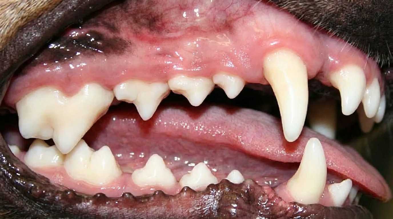 szép tiszta kutya fogsor